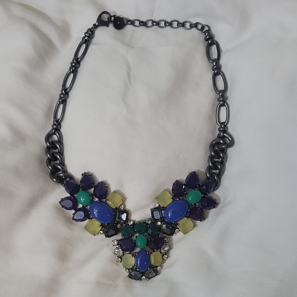 Stella & Dot Blue and Green Statement Necklace